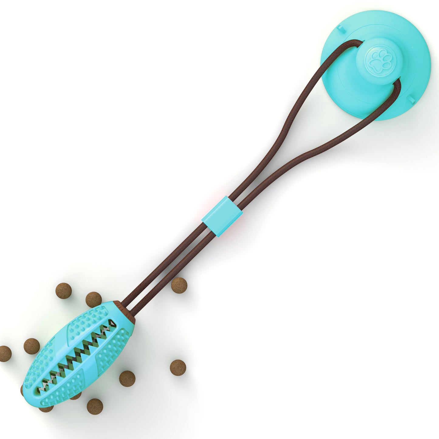 Interactive Silicone Tug Ball for Chewing, Cleaning & Play!
