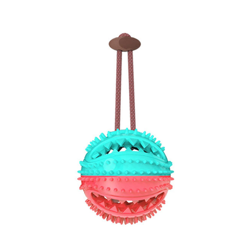 Interactive Silicone Tug Ball for Chewing, Cleaning & Play!