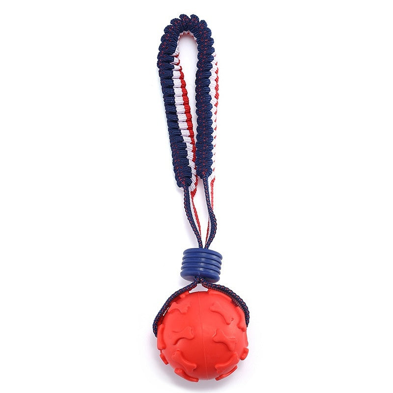 Interactive Dog Toy Ball with Rope – Perfect for Chewing & Training!