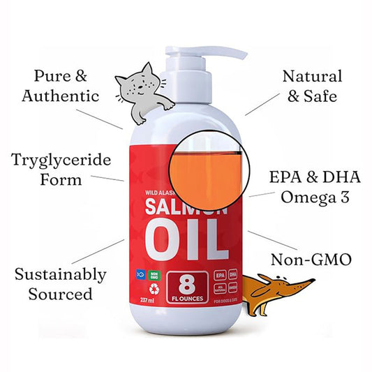 Pet Fish Oil for Shiny Coat & Hair-Fall Control!