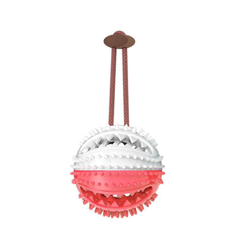 Interactive Silicone Tug Ball for Chewing, Cleaning & Play!