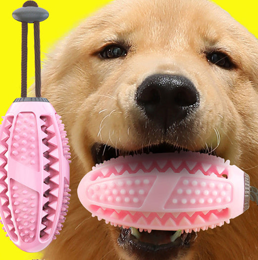 Interactive Silicone Tug Ball for Chewing, Cleaning & Play!