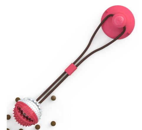 Interactive Silicone Tug Ball for Chewing, Cleaning & Play!