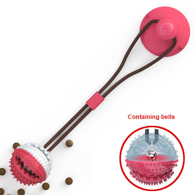 Interactive Silicone Tug Ball for Chewing, Cleaning & Play!