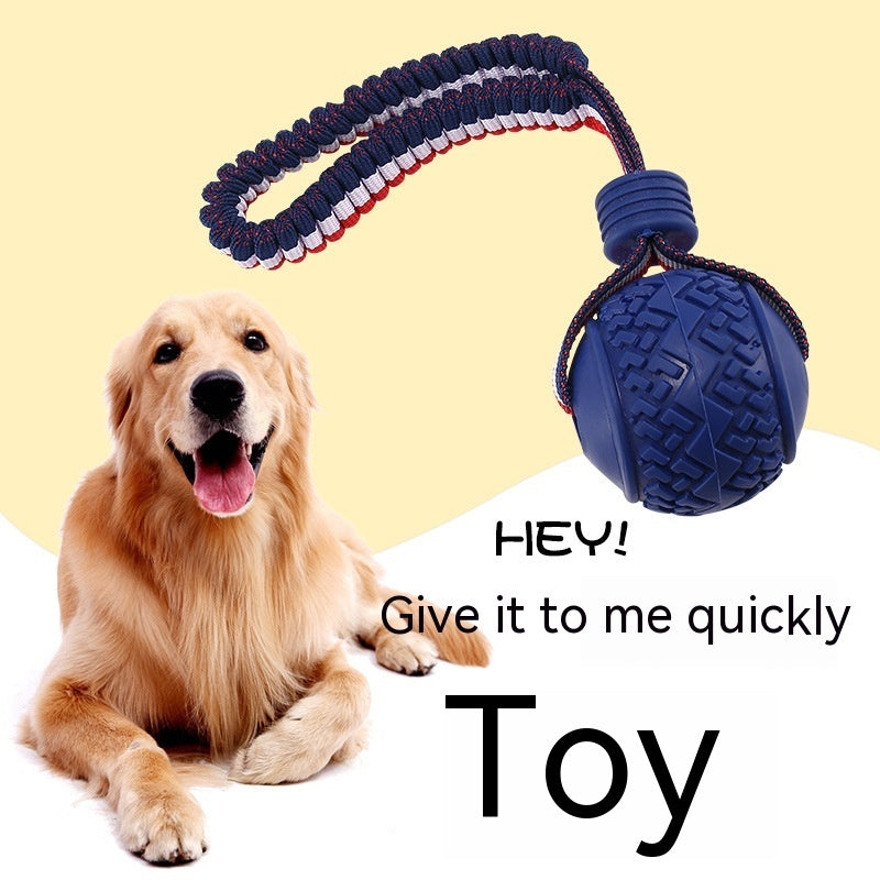 Interactive Dog Toy Ball with Rope – Perfect for Chewing & Training!