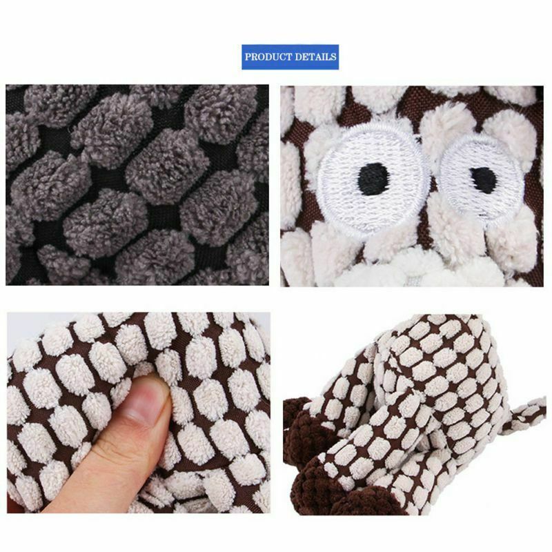 Fun Squeaky Plush Dog Toy for Play & Clean Teeth!