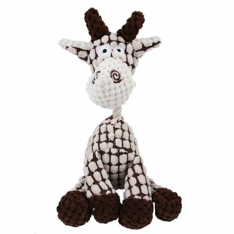 Fun Squeaky Plush Dog Toy for Play & Clean Teeth!