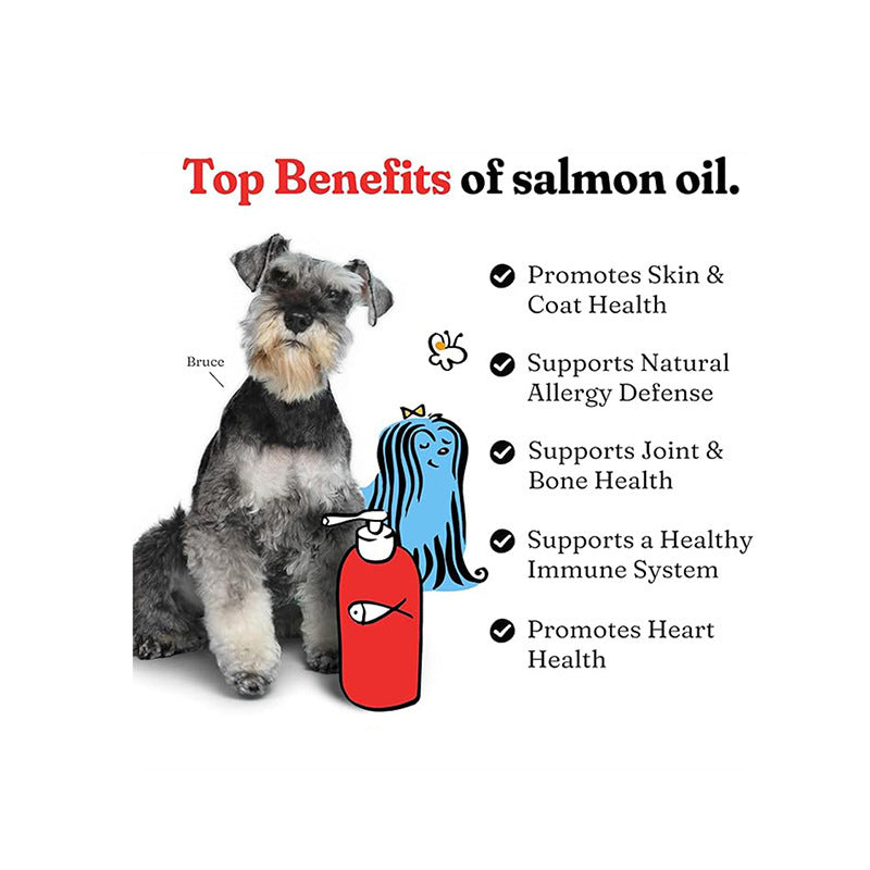 Pet Fish Oil for Shiny Coat & Hair-Fall Control!