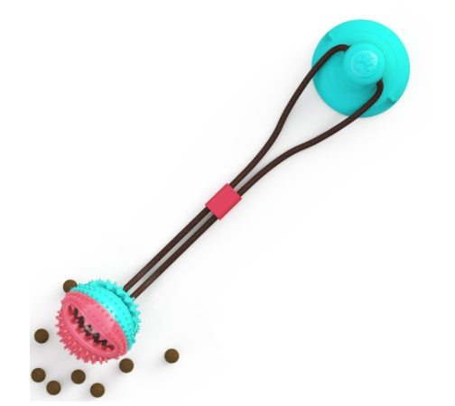 Interactive Silicone Tug Ball for Chewing, Cleaning & Play!