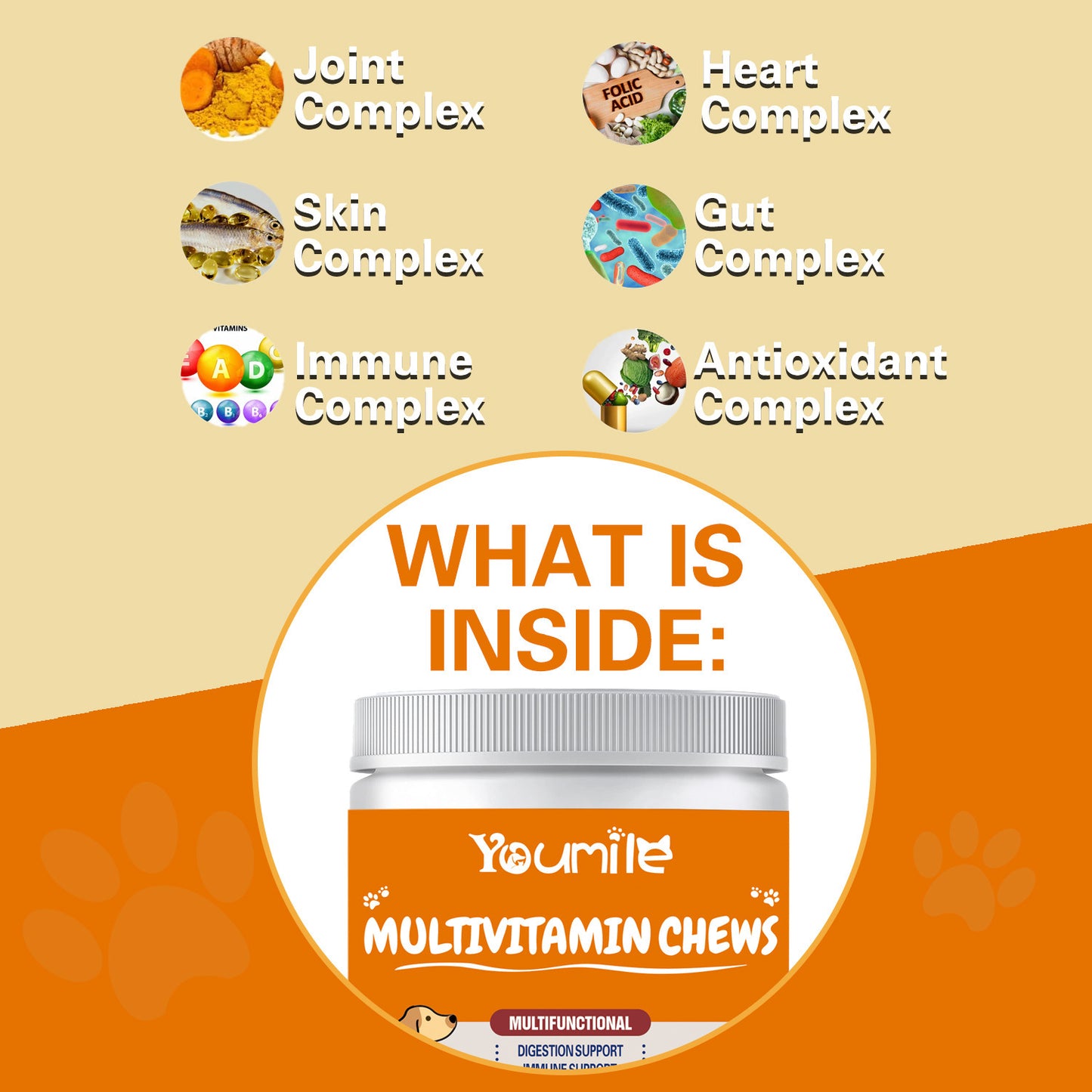Multifunctional Pet Vitamins for Health & Vitality in Dogs!