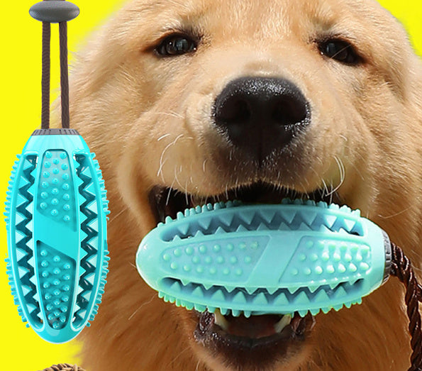 Interactive Silicone Tug Ball for Chewing, Cleaning & Play!